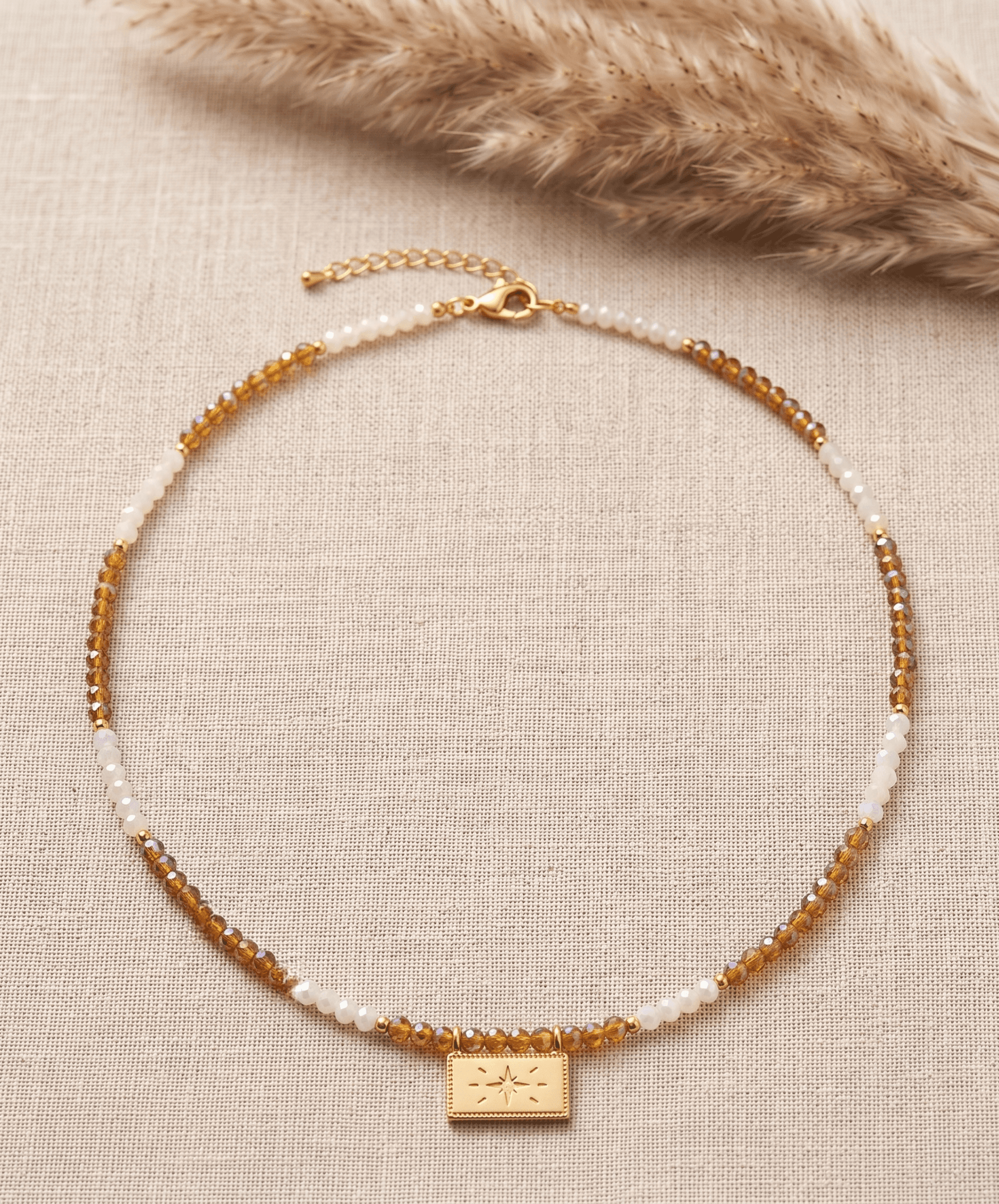 Χειροποίητο Κολιέ Choker Amber Polaris