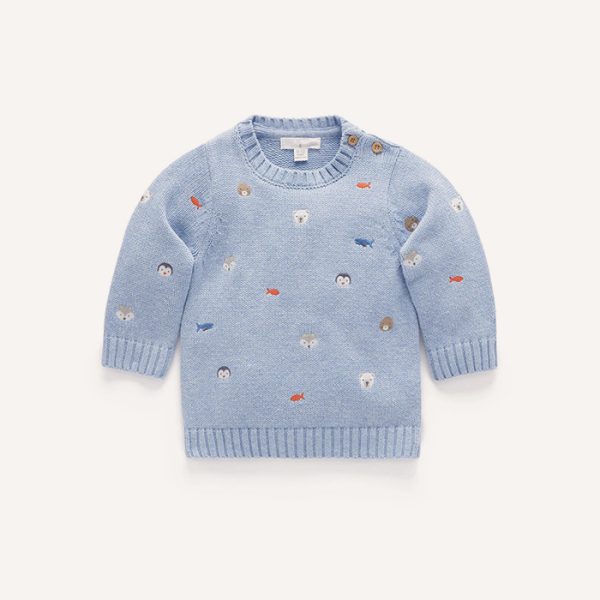 Snowy Embroidered Jumper